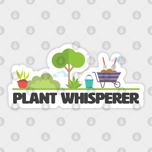 Plant Whisperer Sticker by Kudostees